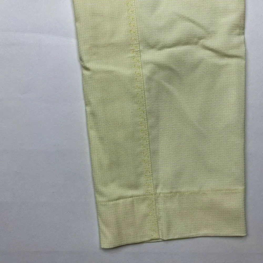 Worth Equestrian Pants Zip Closure Lined Flat Front Yellow Trousers Women 4 NWT‎